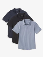 Jersey Sueded Polo 3-Pack