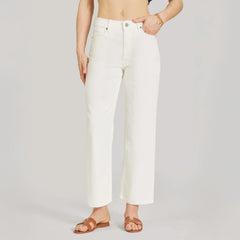 High Rise Cropped Straight Leg Mercer Jeans
