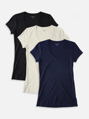 Fitted V-Neck Marcy 3-Pack