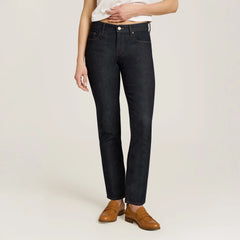 Mid Rise Slim Straight Ridge Jeans