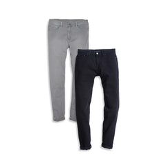 Straight Twill Stretch Jeans 2-Pack