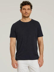 Linen Blend Crew Tee