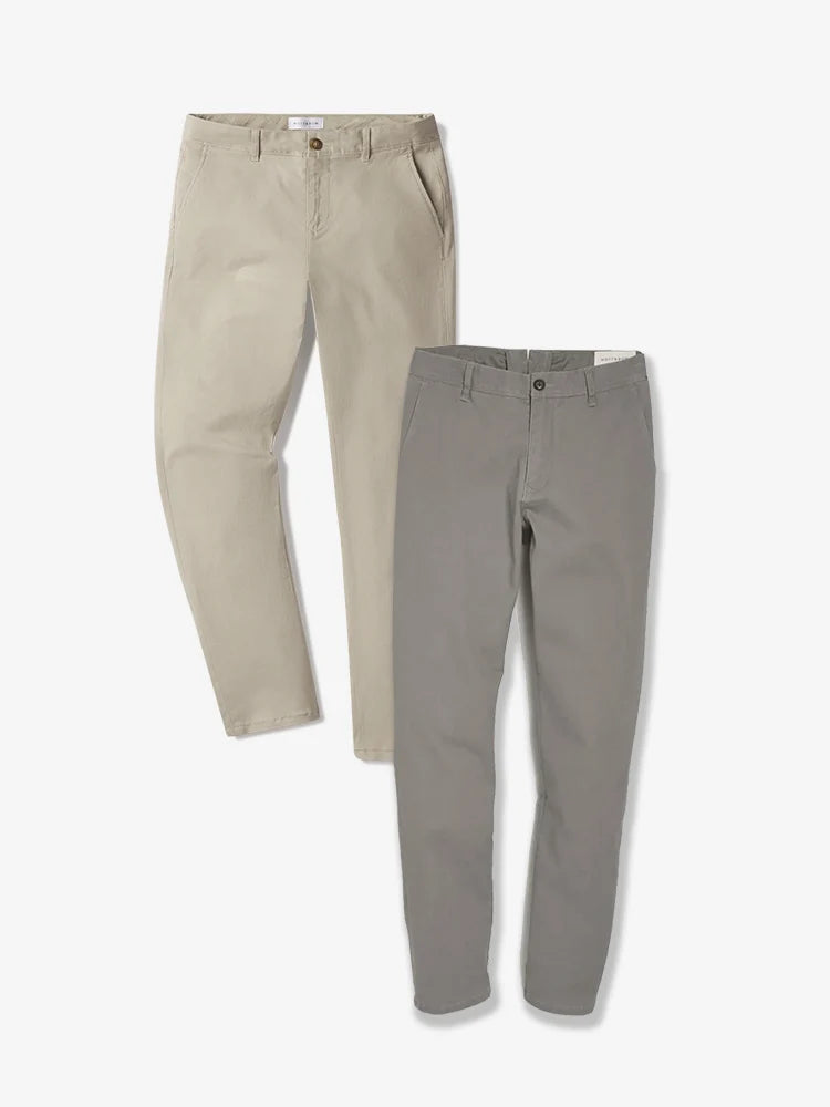 Everyday Comfort Slim Chino Pants 2-Pack
