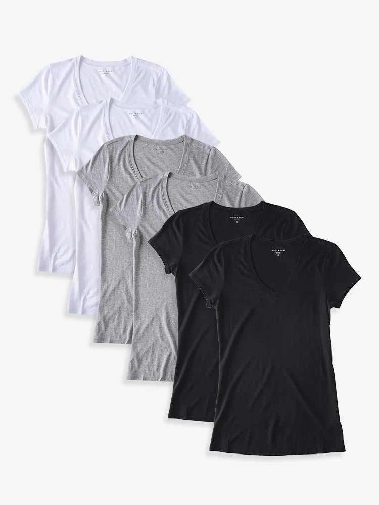 Fitted V-Neck Marcy 6-Pack