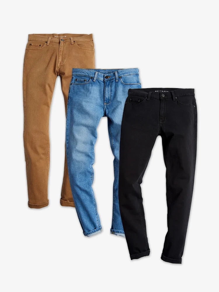 Slim Mercer, Benson and Jay 3-Pack Jeans