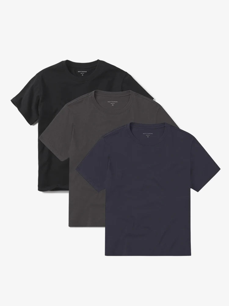 Everyday Cotton Crew Tee 3-Pack