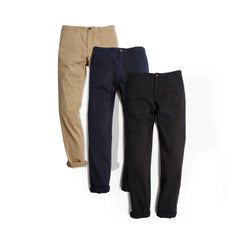 Everyday Comfort Slim Chino Pants 3-Pack