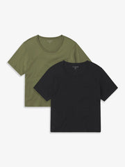 Everyday Cotton One Pocket Crew Tee 2-Pack