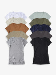 Fitted V-Neck Marcy 10-Pack