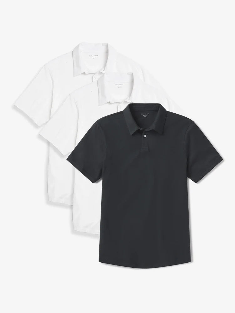 Jersey Sueded Polo 3-Pack