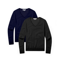 Cashmere V-Neck Willow Sweater 2-Pack