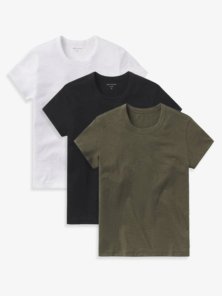 Classic Crew Slub 3-Pack