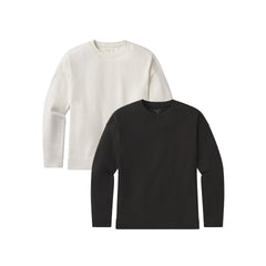 Cotton Jersey Oversized Long Sleeve Tee 2-Pack